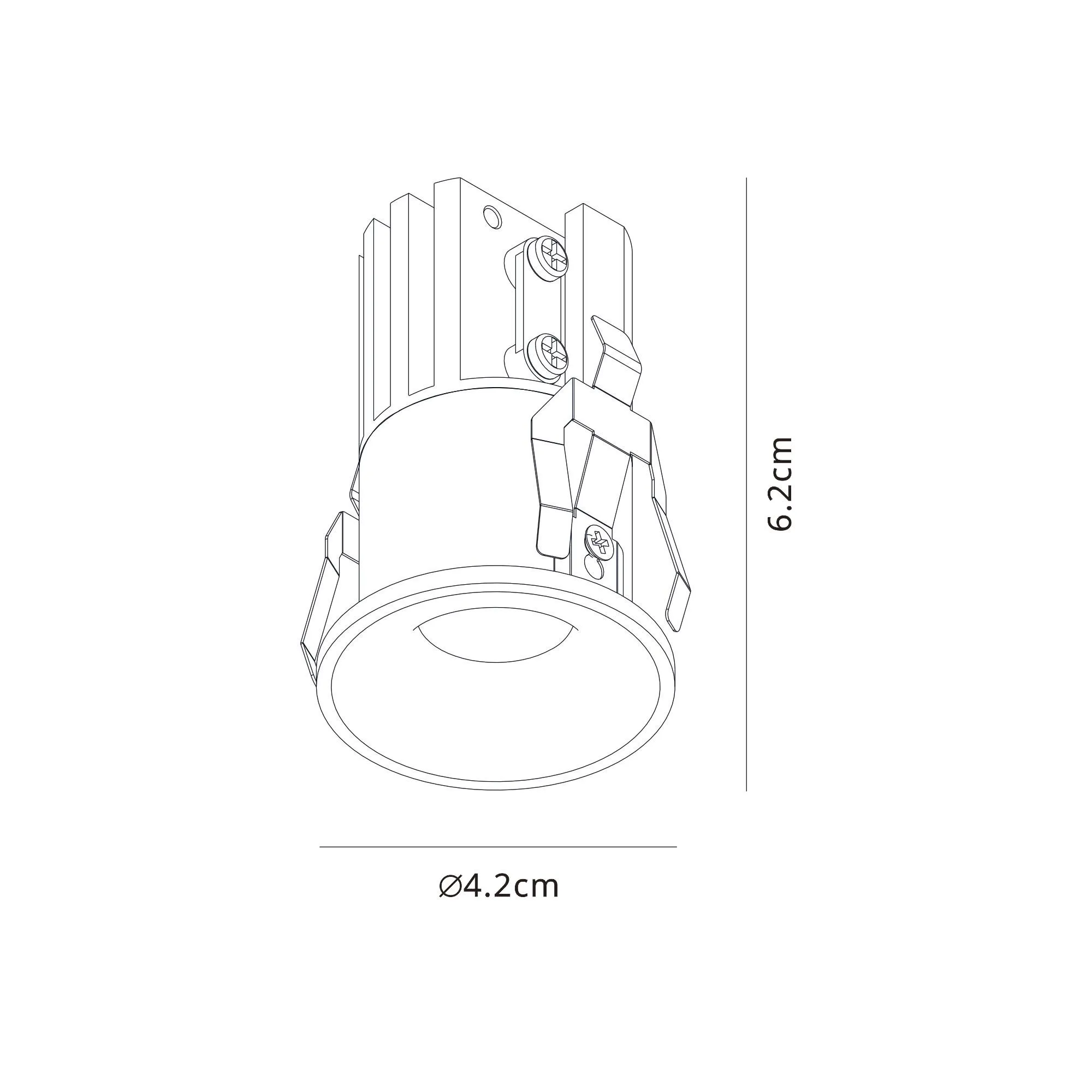 Hurgada Recessed Spotlight 7W LED 3000K Black M8670  Mantra Fusion Hurgada